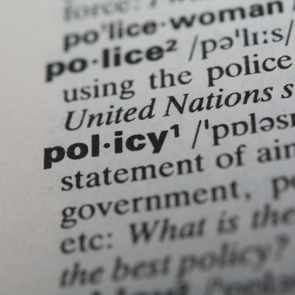 Policy piece