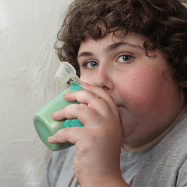 Ben with his little blue cup