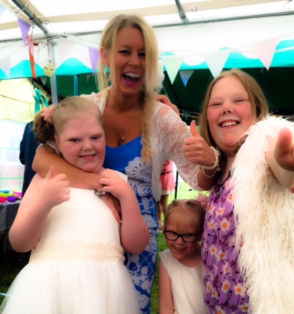 Jo with her three girls