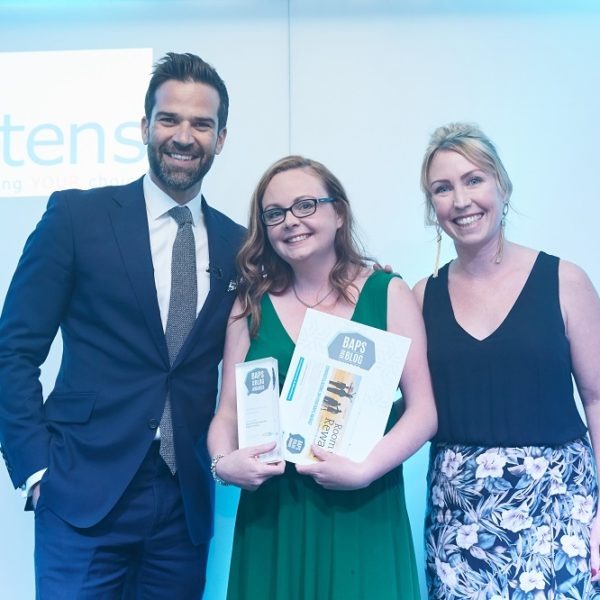 Little Mama Murphy accepts her BAPS Award for Blog Post That Made the Biggest Impact