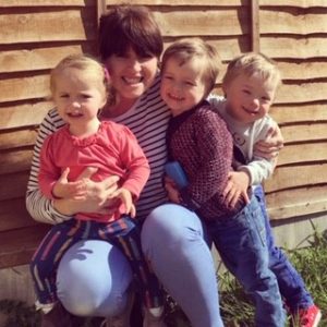Sarah with her family