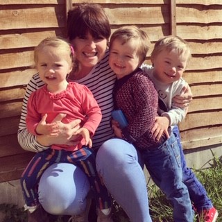 Sarah with her family