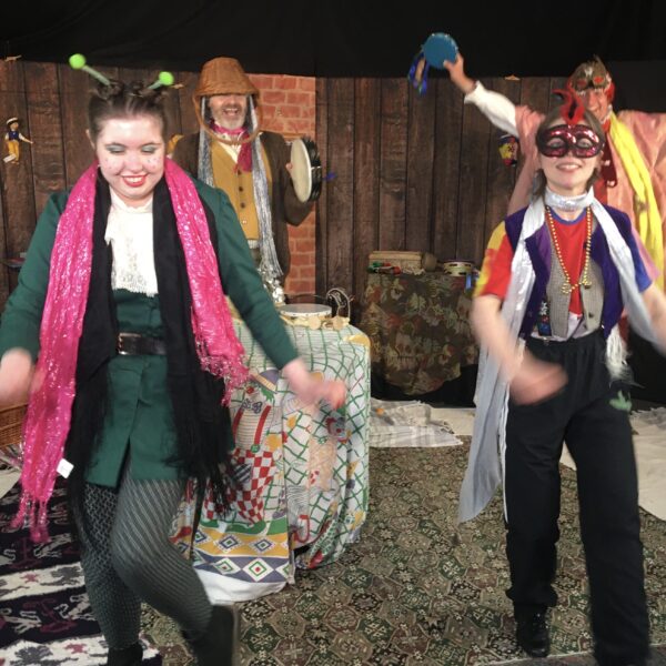 Lauren Masser on set of Piccolo Pinocchio