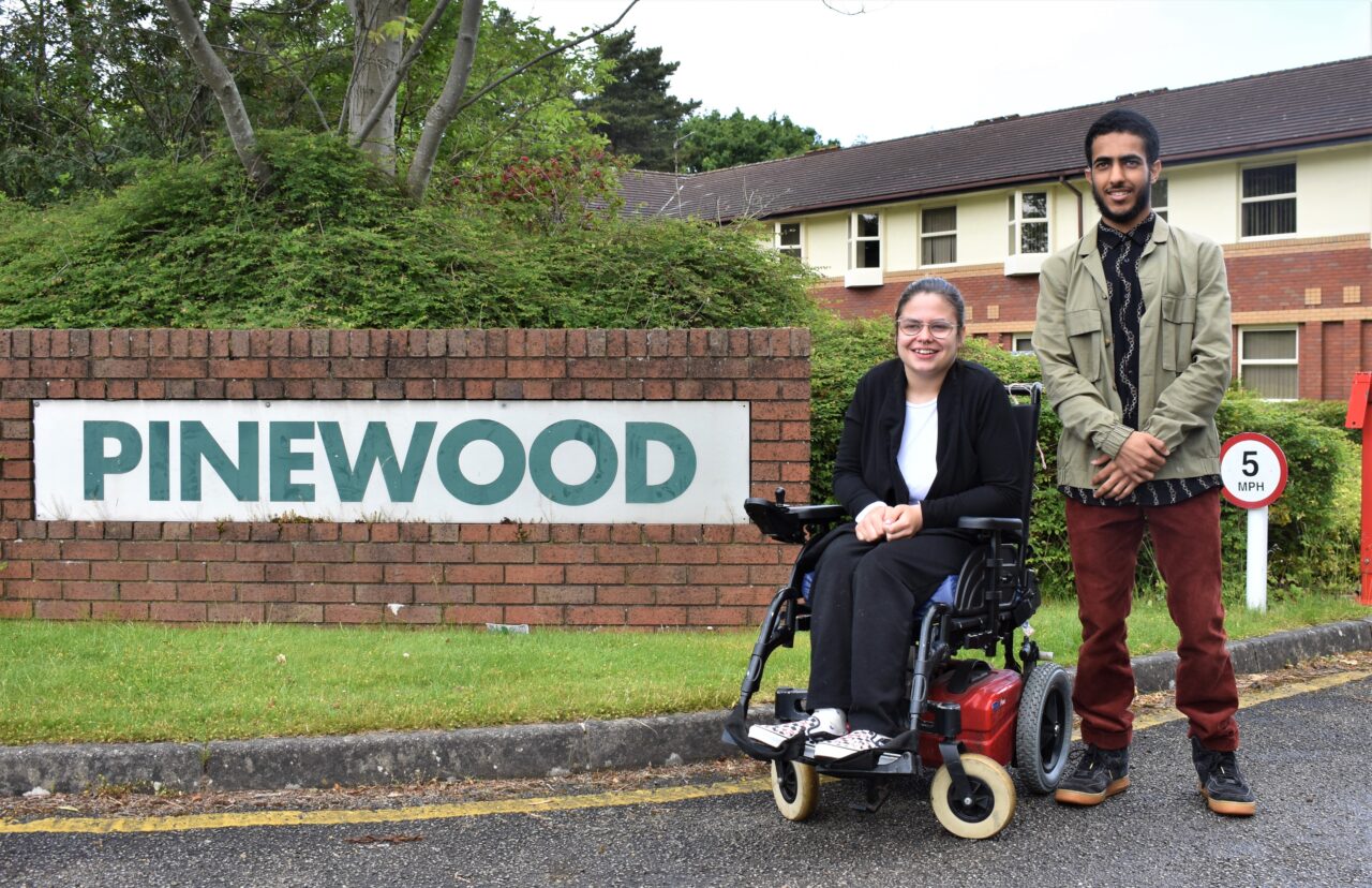 Supported Internship students Charlotte and Abdullah